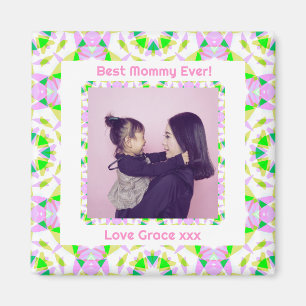 Aimant Joyeuse Fête des Mères Meilleure maman Jour Rose V