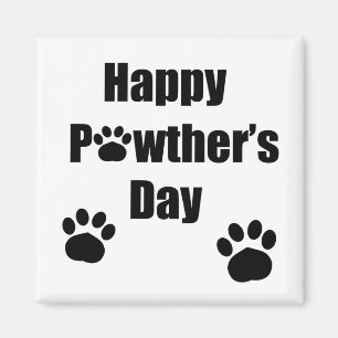 Aimant Joyeuse fête des papas chien papa fête des pères 