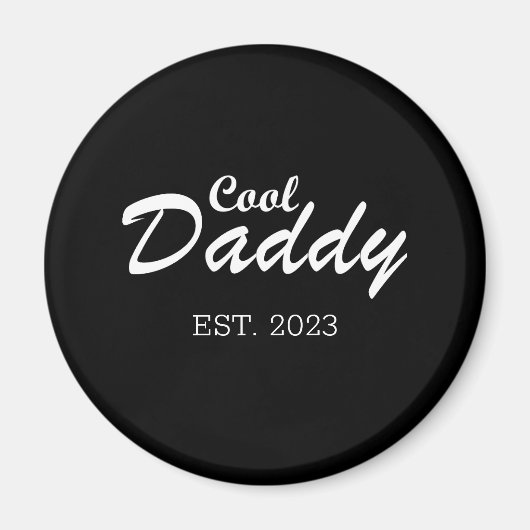 Aimant Joyeuse fête des pères meilleur papa cadeaux perso (Devant)