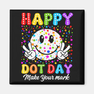 Aimant Joyeuse Fête du Point Fais une Marque Colorée Fête
