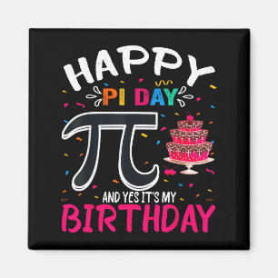 Aimant Joyeuse Fête Pi Anniversaire Amoureux des Maths Bo