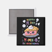 Aimant Joyeuse Fête Pi Pizza Mathématicien Drôle Enseigna (Recto/Verso)