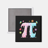 Aimant Joyeuse Fête Pi Prof de Maths Crème Glacée qui Tom (Recto/Verso)