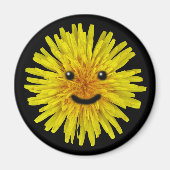 Aimant Joyeuse Fleur de Dandelion Jaune d'été sur n'impor (Devant)
