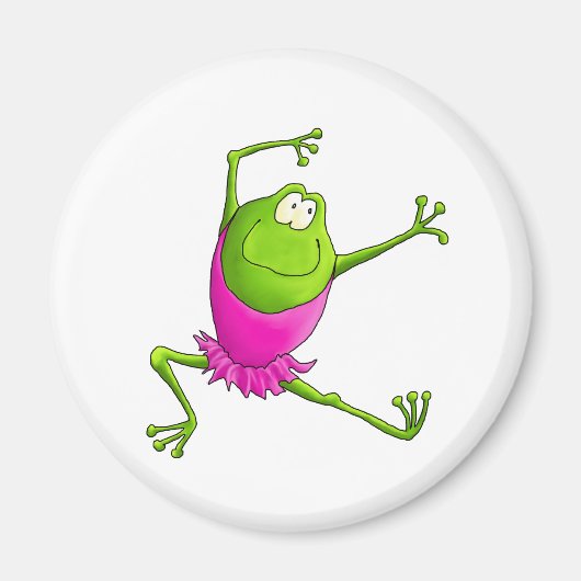 Aimant Joyeuse grenouille à Ballet bondissante (Devant)