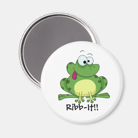 Aimant Joyeuse grenouille verte (Recto/Verso)