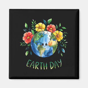 Aimant Joyeuse journée de la terre 2026 rétro funky journ