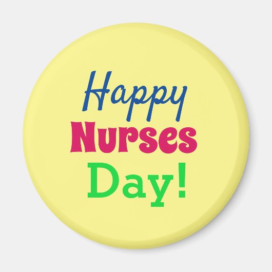 Aimant Joyeuse Journée des infirmières ! (Devant)