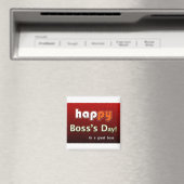 Aimant Joyeuse Journée du patron à un grand patron (In Situ (Lave-vaisselle))