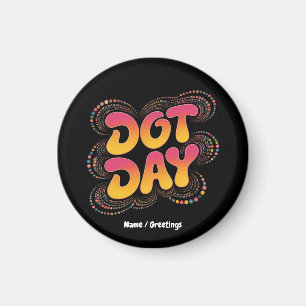 Aimant Joyeuse Journée internationale de la Poka Dot Femm