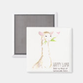 Aimant Joyeuse Llama Yummy ! (Recto/Verso)