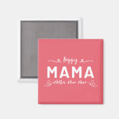 Aimant Joyeuse MAMA - Mère Maman Maman Écriture Blanche (Recto/Verso)