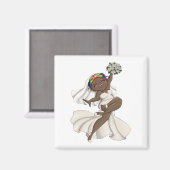 Aimant Joyeuse mariée 13 (Recto/Verso)