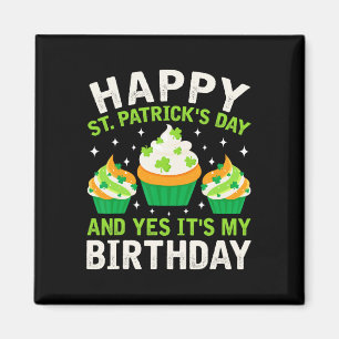 Aimant Joyeuse Saint-Patrick Anniversaire Saint-Paddy Fem
