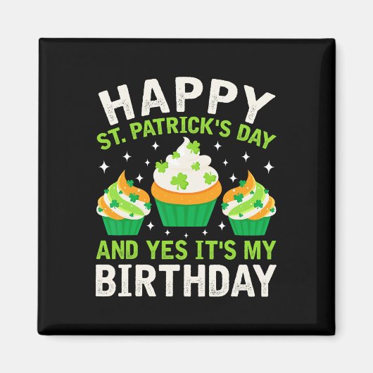 Aimant Joyeuse Saint-Patrick Anniversaire Saint-Paddy Fem (Devant)