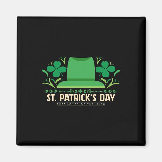Aimant Joyeuse Saint-Patrick Anniversaire Saint-Paddy Fem (Devant)