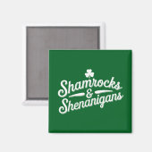 Aimant Joyeuse Saint-Patrick Chance Shamrock & Shenanigan (Recto/Verso)