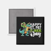 Aimant Joyeuse Saint-Patrick Pat T Rex Dinosaure (Recto/Verso)