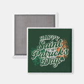 Aimant Joyeuse Saint-Patrick vintage (Recto/Verso)