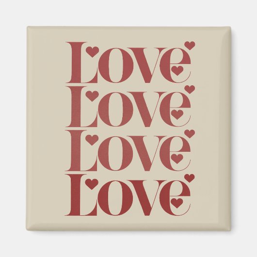 Aimant Joyeuse Saint-Valentin Amour Couple (Devant)