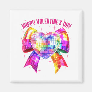 Aimant Joyeuse Saint-Valentin Coquette Boule à Facettes C