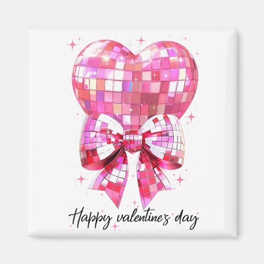 Aimant Joyeuse Saint-Valentin Drôle Coquette Boule à Face (Devant)