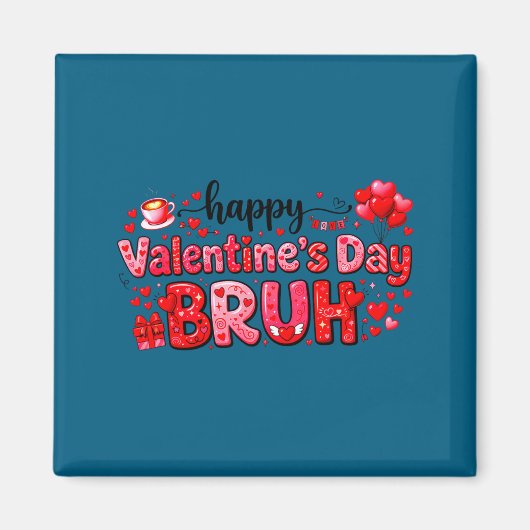 Aimant Joyeuse Saint-Valentin Frangin Drôle de couple de  (Devant)