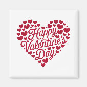 Aimant Joyeuse Saint-Valentin Saint-Valentin Amour Coeur (Devant)