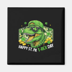 Aimant Joyeuse St Pat-rex Day Dinosaur Camo St Patricks D
