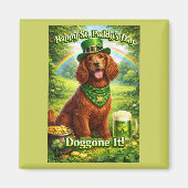 Aimant Joyeuse St. Patrick Cador Irlandais Mignon (Devant)