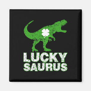 Aimant Joyeuse St Patrick Chanceuxsaurus Dinosaure Shamro