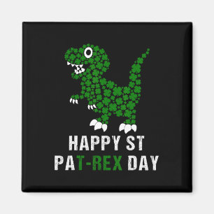 Aimant Joyeuse St Patrick Patrex T-rex Dinosaure Drôle
