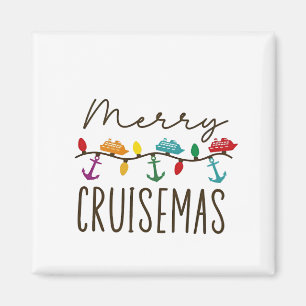 Aimant Joyeuses croisières de Noël Famille de croisières