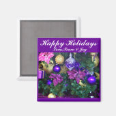 Aimant Joyeuses fêtes_ (Recto/Verso)
