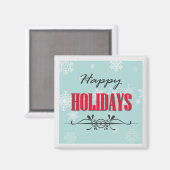 Aimant Joyeuses fêtes (Recto/Verso)