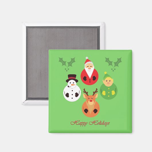 Aimant Joyeuses fêtes ! (Recto/Verso)