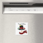 Aimant Joyeuses Fêtes Bonhomme de Neige (In Situ (Lave-vaisselle))