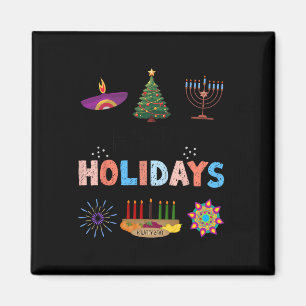 Aimant Joyeuses fêtes Diwali Kwanzaa Noël Hanoukka
