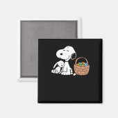 Aimant Joyeuses Pâques aux Peanuts  (Recto/Verso)