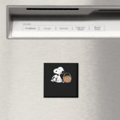 Aimant Joyeuses Pâques aux Peanuts  (In Situ (Lave-vaisselle))