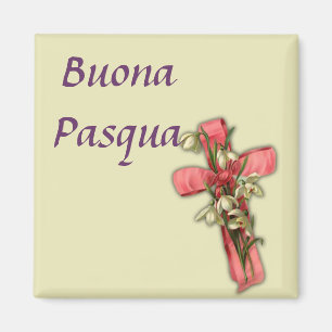 Aimant Joyeuses Pâques italiennes - Buona Pasqua