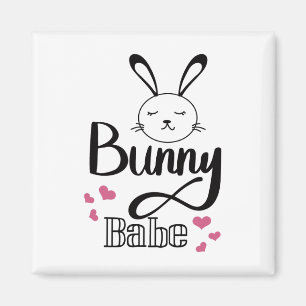 Aimant Joyeuses Pâques, Lapin So