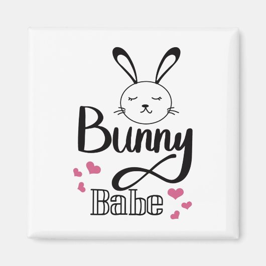 Aimant Joyeuses Pâques, Lapin So (Devant)