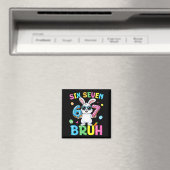 Aimant Joyeuses Pâques Six Sept Bruh Meme Lapin Garçon (In Situ (Lave-vaisselle))
