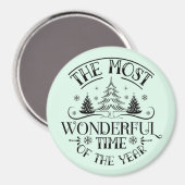 Aimant Joyeuses vacances (Recto/Verso)