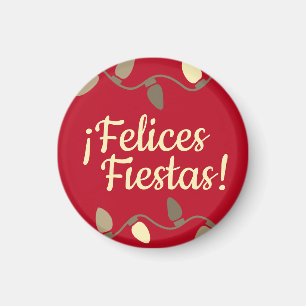 Aimant Joyeuses vacances en espagnol Felices Fiestas
