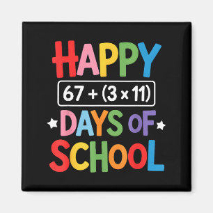 Aimant Joyeux 100 Jours D'École Équation Mathématique 100