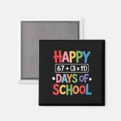 Aimant Joyeux 100 Jours D'école Équation Mathématique 100 (Recto/Verso)