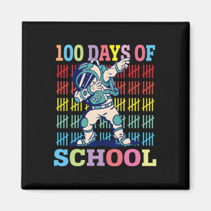 Aimant Joyeux 100 Jours D'Enfants Scolaires Dabbing Astro