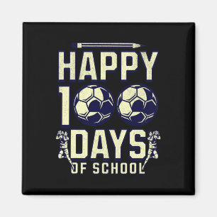 Aimant Joyeux 100 Jours D'Enseignant Soccer 100E Jour